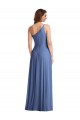 Compra Azul Windsor línea A Un Hombre Gasa Largo Formales Vestidos de dama de honor / Vestidos de noche