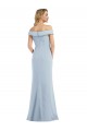 Compra Azul cielo claro Trompeta Hombros Descubiertos Crepé Elástico Largo Vestidos de dama de honor / Vestidos de fiesta