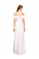 Compra Blanco Sirena Hombros Descubiertos Crepé Elástico Largo Formales Vestidos de dama de honor / Vestidos de fiesta