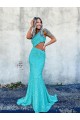 Compra Color mostrado Sirena Un Hombre Barrer tren Lentejuelas Terciopelo Largo Vestidos de fiesta