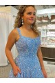 Compra Color mostrado línea A Cucharón Cola corte Lentejuelas Terciopelo Largo Vestidos de fiesta