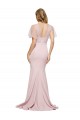 Compra Cubierta Un Hombre Cuello de Corazón Crepé Elástico Tul Largo Formales Vestidos de dama de honor / Vestidos de fiesta