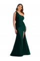 Compra Evergreen Sirena Un Hombre Satén sedoso Largo Formales Vestidos de dama de honor / Vestidos de fiesta