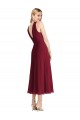 Compra Lila línea A Halter Gasa Corto Vestidos de dama de honor / Vestidos de cóctel