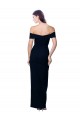 Compra Negro Sirena Hombros Descubiertos Crepé Elástico Largo Formales Vestidos de dama de honor / Vestidos de fiesta
