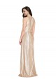 Compra Oro Cubierta Halter Cuello Alto Lentejuela Largo Formales Vestidos de dama de honor / Vestidos de fiesta