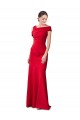 Compra Rojo Sirena Crepé Elástico Largo Formales Vestidos de dama de honor / Vestidos de fiesta