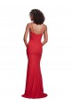 Compra Rojo Sirena Tirantes espagueti Crepé Elástico Largo Formales Vestidos de dama de honor / Vestidos de fiesta