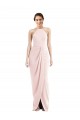 Compra Rosa Trompeta Halter Crepé Elástico Largo Vestidos de dama de honor / Vestidos de fiesta