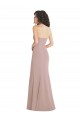 Compra Rosa empolvado Sirena Cuello de Corazón Sin tirantes Crepé Elástico Largo Formales Vestidos de dama de honor / Vestidos de fiesta
