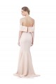Compra Sirena Hombros Descubiertos Crepé Elástico Largo Formales Vestidos de dama de honor / Vestidos de fiesta